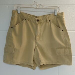 Rider tan cotton cargo shorts